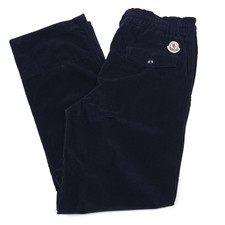 $840 Moncler Pantelone Sportivo Blue Jogger Corduroy Pants Mens Size 38 (EU 54) picture