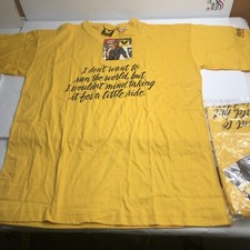 NEW Vintage Unisex Virginia Slims Cigarettes T-shirt One Size 1990's Yellow New picture