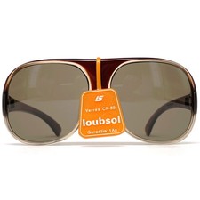 Vintage LOUBSOL 'Abondance' Sunglasses - France 1980s - ORIGINAL - Burgundy picture