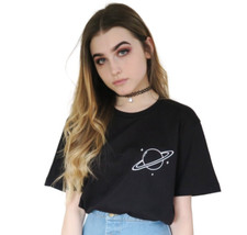 Saturn T-shirt - Planet Aesthetic  Tumblr Grunge Cute Galaxy Space Unisex Tee picture