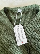 MadeWell Gorgeous Green NWT sweater Small Beautiful Draping picture