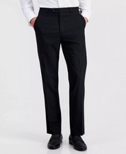 $135 Alfani Men's Black Slim Fit Stretch Solid Suit Dress Pants 34 x 32 zse2626 picture