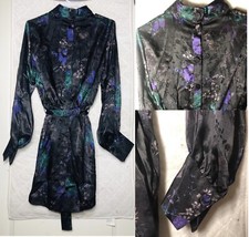 NWT ZARA AW21 FLORAL PRINTED HIGH COLLAR JACQUARD DRESS 9515/848 picture