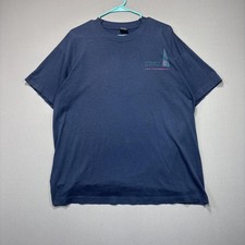 Vintage Fruit of the Loom Best Navy Blue T-Shirt 125th ANNIV picture