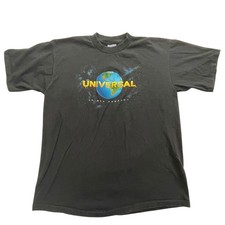 Universal Studios T-Shirt Mens XL Black Vintage 90s Single Stitch USA Cotton MCA picture