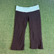 Lululemon Gather & Crow Crop Size 12 Black Blue picture