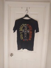 Guns N' Roses Appetite For Destruction T-Shirt MD Black Tie Dye picture
