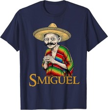 Smiguel Mexican Sombrero Funny Mexican Culture Mashup T-Shirt picture