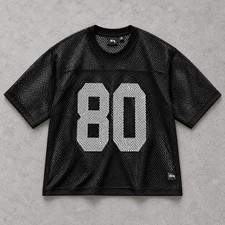 Stussy Team 80 Jersey - Black Men's Size XL Pre-Owned picture