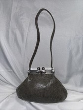 Moulin Rouge Metal Closure Gray Embellished Handbag Snake Skin James Culver picture