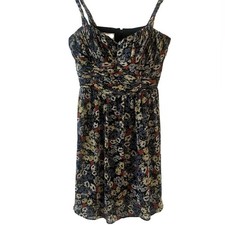 Suzi Chin for Maggie Boutique Ruched Bodice Floral Dress 👗 | Size 8 picture