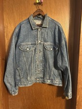 Vintage 80s 90s GUESS USA Georges Marciano Denim Jacket L Acid Wash Oversized picture