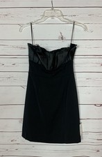 B.Right Boutique Women’s S Small Black Strapless Mini Party Formal Dress NEW TAG picture