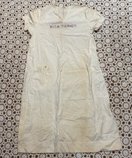 Vtg 30s New Haven Hospital Gown Uniform O.R. Chain Stitched Cosplay Costume Art picture