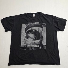 Vintage Deftones Saturday Night Wrist Band Tee Shirt Black XL 10.31.06 Graphic picture