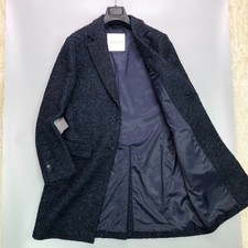 MACKINTOSH PHILOSOPHY Chester Coat Size 40 Wool Blend Navy Made in Japan picture