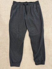 Lululemon Men's at Ease Textured Double Knit Joggers Charcoal, Size XL picture