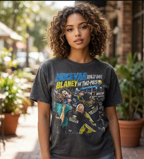 Hocevar Really Gave Blaney The Two Piece Shirt NASCAR Fight T-Shirt Vintage Tee picture