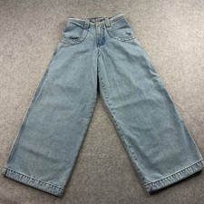JNCO Men's Jeans Antique Blue 26x30 Denim Twin Cannon Red Crown Wide Leg Baggy picture