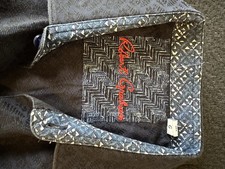 Robert Graham Men's L Black Geometric Long Sleeve Button-Up Woven Cotton Shirt picture