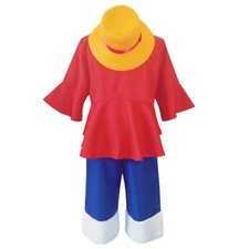Anime One Piece Luffy Straw Hat Boater Beach Hat Halloween Costume Cosplay Party picture