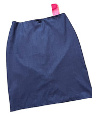 NWT Lavia 18 Work Business Wiggle Pencil Short Italian Wool Blue Suit Skirt L/XL picture