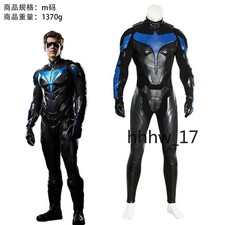 Titans Season 1 Nightwing Dick Grayson Cosplay Costume Jumpsuit Set Halloween  picture