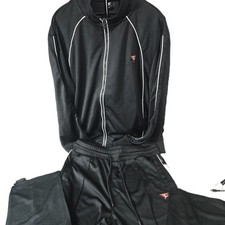 FaZe Clan Men's Tracksuit Size XXL Black Full Zip Jacket & Pants Outfit Set picture