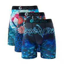 3 Pack- New Stylish Breathable Ethika Mens The Staple Boxer Briefs picture