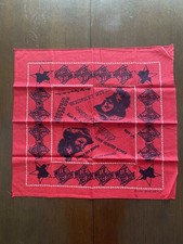 Vintage Willie Nelson Bandanna Rare 1977 Tour Merch 100% Cotton Collectable picture