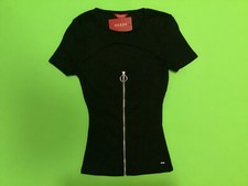 New GUESS Los Angeles Women’s Short Sleeve T-Shirt SMALL Black w/Silver picture