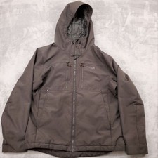 Sitka Gear Jacket Mens Large Black Gore Tex Windstoper Hood Softshell Insulated picture
