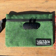 Smell Proof Stash Bag with Combination Lock and Interior Pockets - Herb Green picture