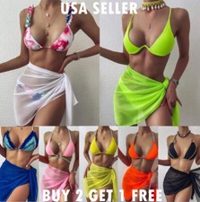 Mesh Bikini Shorts Swimwear Cover Up for women Sarong skirt Swimsuit wrap picture