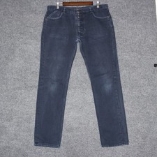 Vintage Maison Martin Margiela Distressed Wash Blue Denim Jeans Mens Size 54 picture