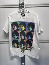 2008 Jimi Hendrix Hendrix Rocks T-shirt White Size Medium M 100% Cotton picture