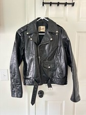 Vintage 1980s Berman’s Genuine Leather Motorcycle Jacket picture