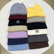 Lululemon slim fit cotton wool blended ribbed knitted hat HSQA one size fits all picture