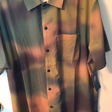 Volcom V.Co-Tech Ridgestone SS Men's L Short Sleeve Button-Up Geometric A0412400 picture