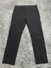 Huckberry Proof 72 Hour Pants Mens 33x32 Merino 5 Pocket Straight Black picture