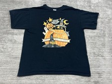 Happy Boo To You Halloween Shirt Mens Large Black Short Sleeve Witch Pumpkin picture