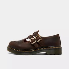 Hot Deal - Dr. Martens Women's Mary Jane 8065 Leather Casual Shoes - Dark Brown picture