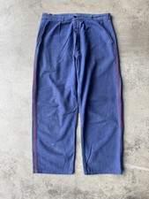 	Rare 50s French Indigo Pompier Firefighter Trousers - 33x29 picture
