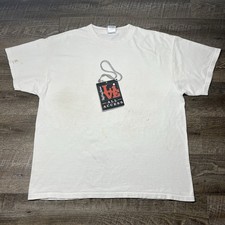 Vintage Elliott Smith Tour T-shirt 2000 Size XL Distressed Y2K Band Tee picture