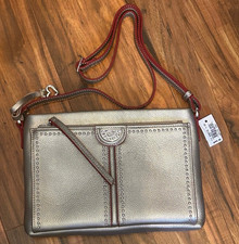 Brighton Pretty Tough Jagger Cross Body Organizer $495 Style H4241Z Zinc/red picture