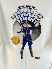 Vintage 3M Electrical Scotch Tape T-Shirt Size Large Promo Mail In Give Away picture