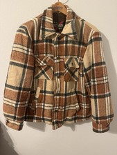 Vintage Sears 'The Men's Store' Wool Plaid Outwear Button Up Coat Sz 40 picture