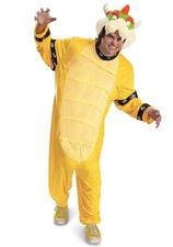Adult Super Mario Bowser Hooded Jumpsuit Costume picture