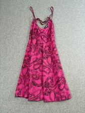 Torrid Nightfall Dress Women's 1 Pink Black Snake Print Strappy Sleeve Pullover picture