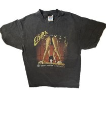 Elvira 1997 Vintage Black T-Shirt Large Queen